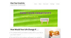 Desktop Screenshot of ownyourcreativity.com